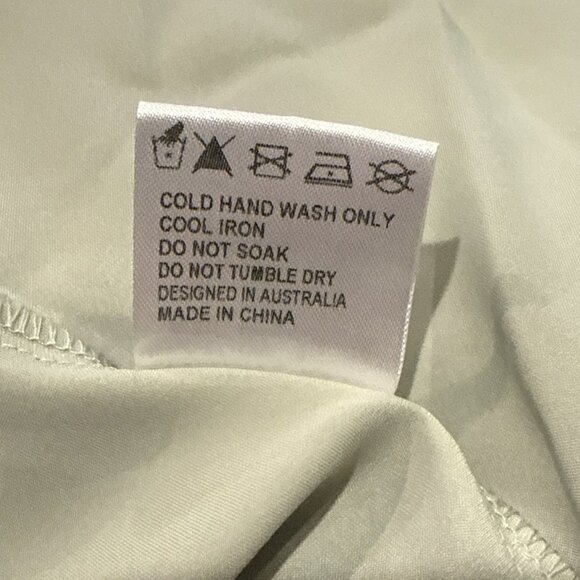 Hello Molly DONE WITH YOU Satin Mini Dress Mint Green Balloon Sleeves Small - Picture 10 of 10